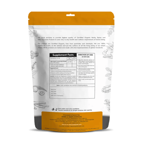 Just Jaivik Organic Licorice Root Powder 100 gms
