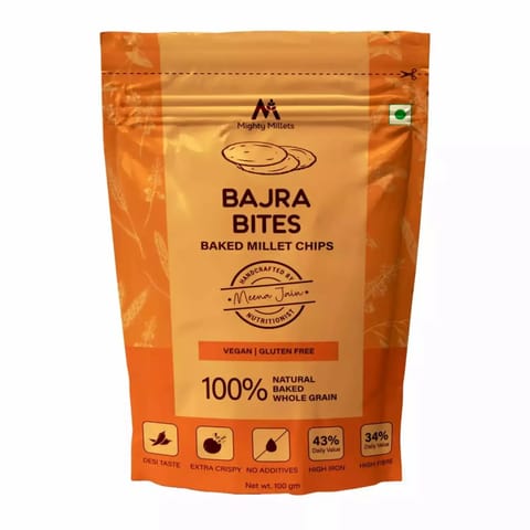 Mighty Millets Bajra Bites 100g each Pack of 3
