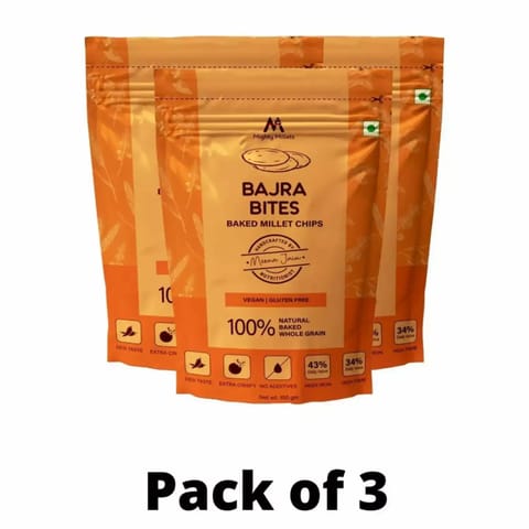 Mighty Millets Bajra Bites 100g each Pack of 3