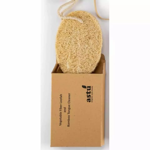 NATURAL ECO-FRIENDLY LOOFAH FROM BOTTLE-GOURD FIBRE - SET OF 4
