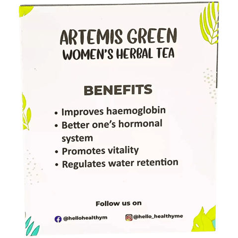 Hello Healthy Artemis Green Herbal Tea | Set of 2