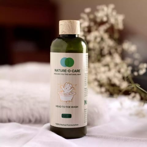 Nature-O-Care Head To Toe Wash, 200ml Sulphate and Paraben Free