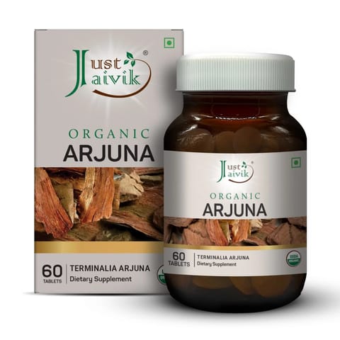 Just Jaivik Organic Arjuna Tablets 600mg 60 counts