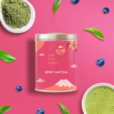 The Tea Shelf Berry Matcha Green Tea 30gm