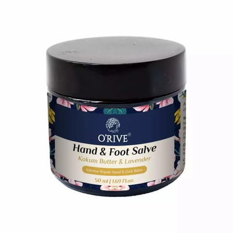 Orive Organics Hand and Foot Salve Kokum Butter and Lavender Intense Repair Hand and Foot Balm 50ml