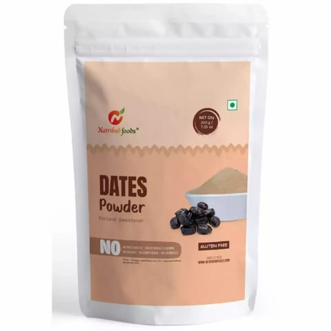 Nutribud Foods Dates Powder Natural Sweetener 200g (Pack of 2)