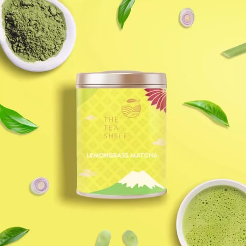 The Tea Shelf Lemongrass Matcha Green Tea 30gm