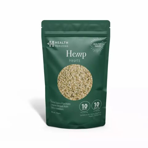 Health Horizons Hemp Hearts with Fatty Acids, Perfectly balanced Omega 6 and 3 (150 gms)