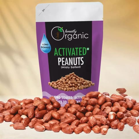D Alive Activated Organic Peanuts Mildly salted 150g Pack of 2