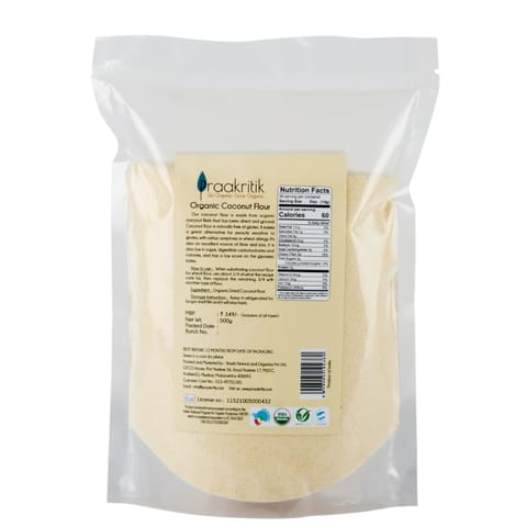 Praakritik Organic Coconut Flour 500gms