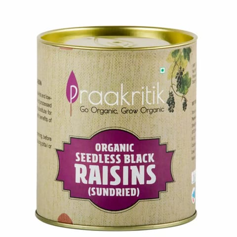 Praakritik Organic Black Raisins 200gms