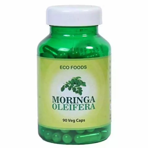 Paithan Eco Foods Moringa Oleifera Veg Caps (90 Veg Capsules)