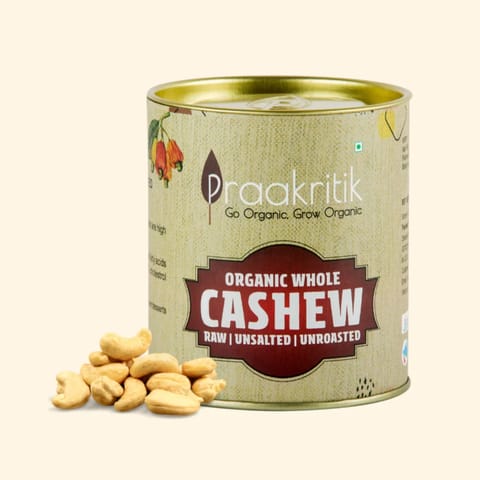 Praakritik Organic Whole Cashew W240 200gm