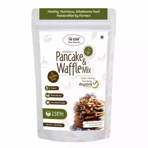 NIHKAN Gluten free Millet Pancake And Waffle Mix 454 gms