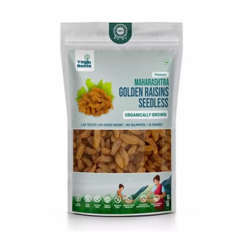Yogik Roots Golden Raisins Seedless 400 gm