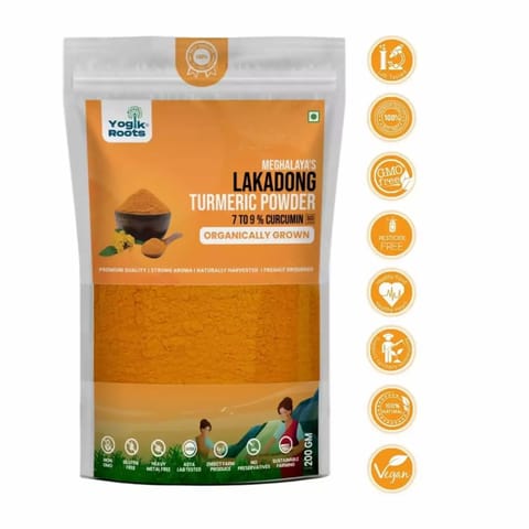 Yogik Roots Meghalaya Lakadong Turmeric Powder