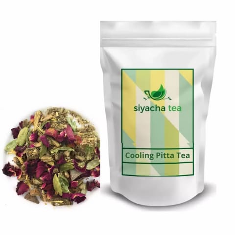 Siyacha Tea Herbal Cooling Pitta Chai Natural Caffeine Free Beverage 50g (Makes 25 cups approx.)