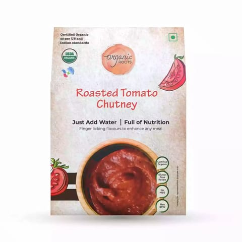 Organic Roots Roasted Tomato Chutney Traditional Flavours Pantry No MSG Pack of 4