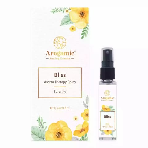 Arogamic Bliss Aromatherapy Spray to Uplift Mood and Balance Energies 8ml