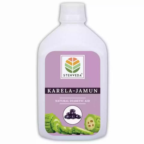 STEMVEDA Pure Karela Jamun Juice for Healthy Blood Sugar 1Ltr