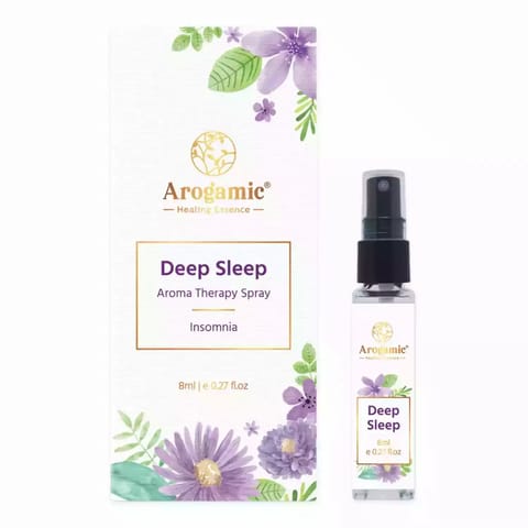 Arogamic Deep Sleep Aromatherapy Spray for Insomnia Relief 8ml