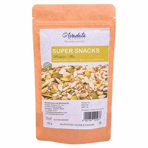 Avadata Organics Super Snacks 150 Protein Mix gm