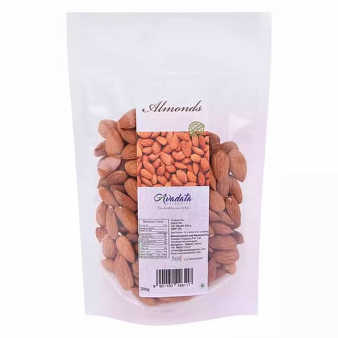 Avadata Organics Almonds 200 g