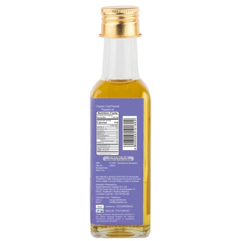 Praakritik Organic Cold Pressed Flaxseed Oil 100 ml
