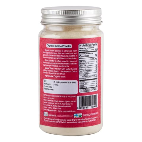 Praakritik Organic Onion Powder 100 gms