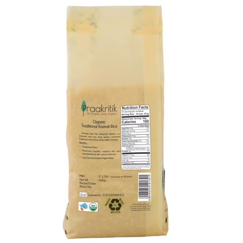 Praakritik Organic Basmati Rice 500 gms