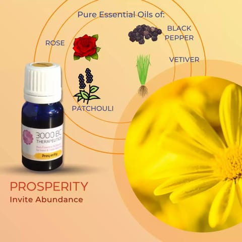 3000 BC Therapeutics Prosperity Puja Meditation Diffuser Blend Oil 10ml