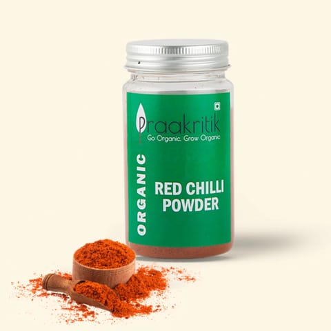 Praakritik Organic Red Chilli 200 gms (100 gms each - Pack Of 2)