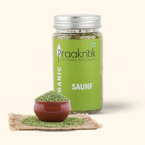 Praakritik Organic Saunf  100 gms Pack of 2