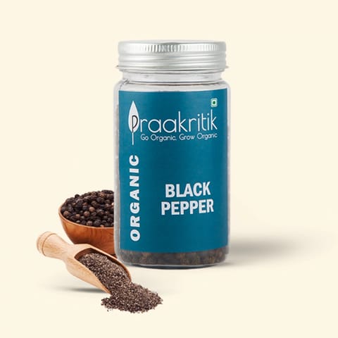 Praakritik Organic Black Pepper Whole 100 gms