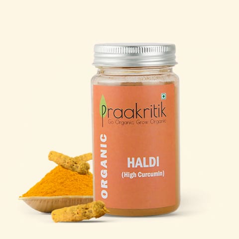 Praakritik Organic Haldi 200 gms (100 gms each - Pack Of 2)