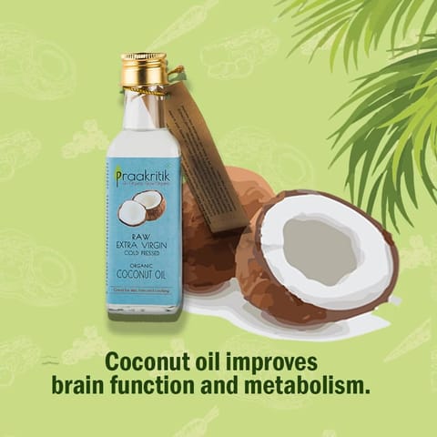 Praakritik Organic Extra Virgin Coconut Oil 500 ML