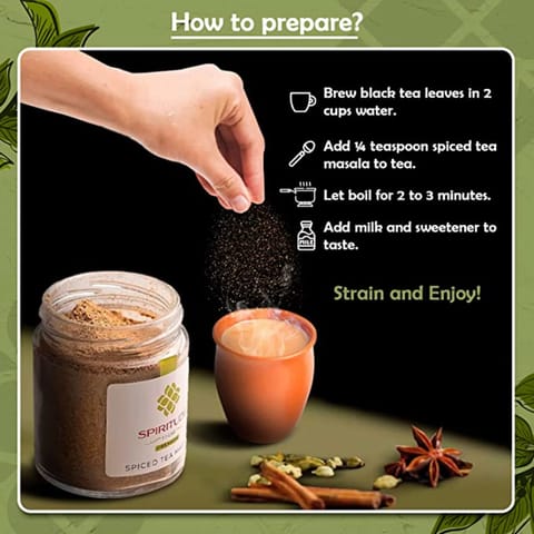 Spiritude Organic Spiced Tea Masala 100 gms