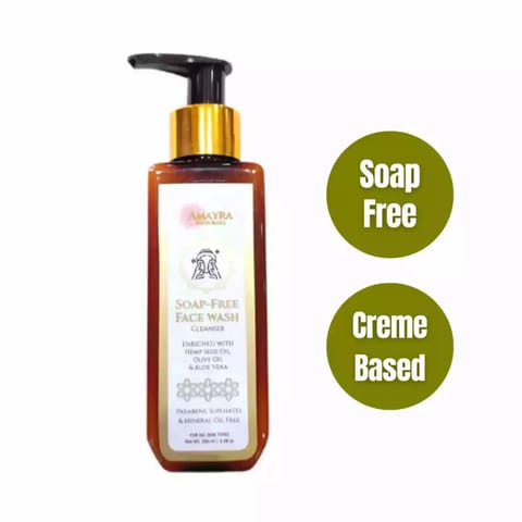 Amayra Naturals Soap Free Hemp  Aloe Face Wash Cleanser 100ml