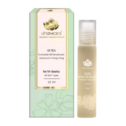 Shankara Aura Essential Oil Deodorant Geranium and Ylang Ylang 10ml