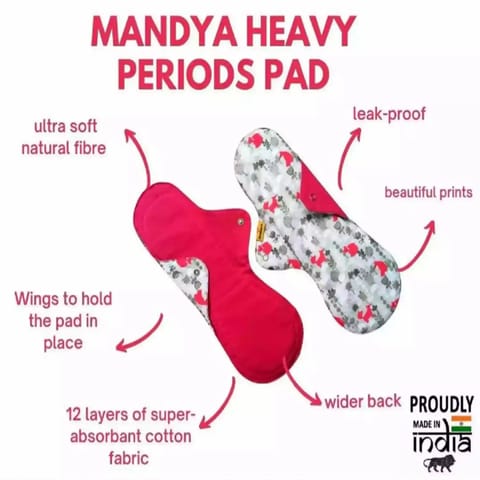 Stonesoup Petals Mandya Heavy Reusable Cloth Sanitary Pad