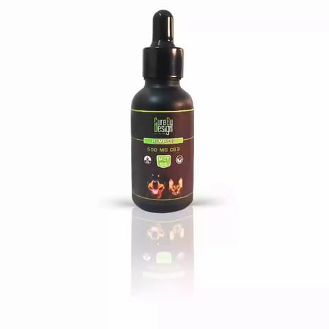 Cure By Design Hemp Oil for Pets with 500mg CBD MCT