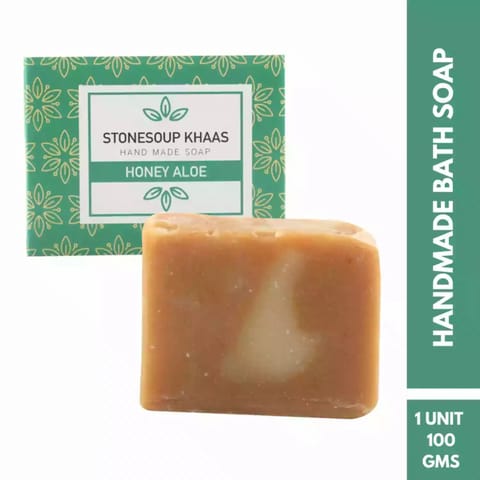 Stonesoup Khaas Honey Aloe Turmeric Bath Soap 100 gms