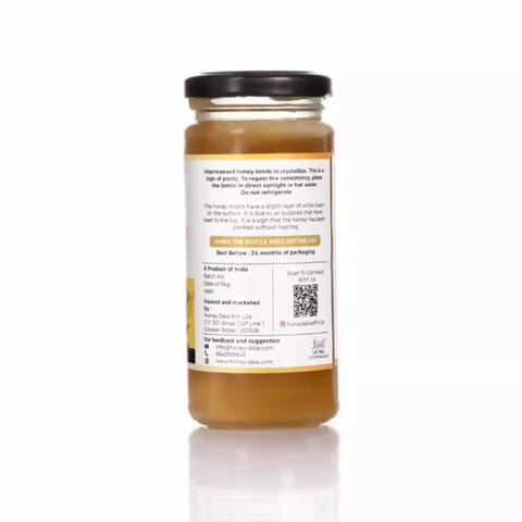 Honey Dale Raw Unprocessed Unpasteurized Unheated Mustard Honey  310gm