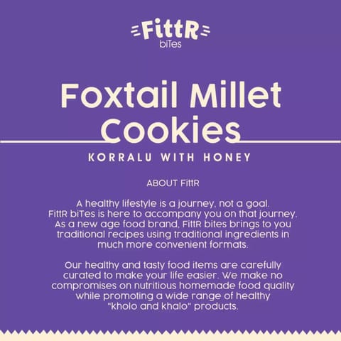 FittR Foxtail Millet Cookies (Pack of 4)