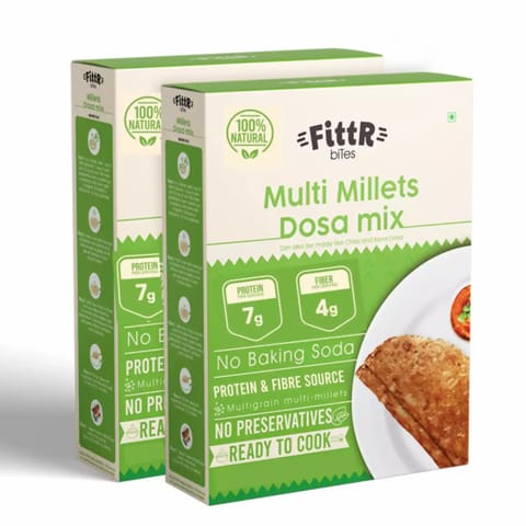 FittR biTes Millets Dosa Mix Pack of 2