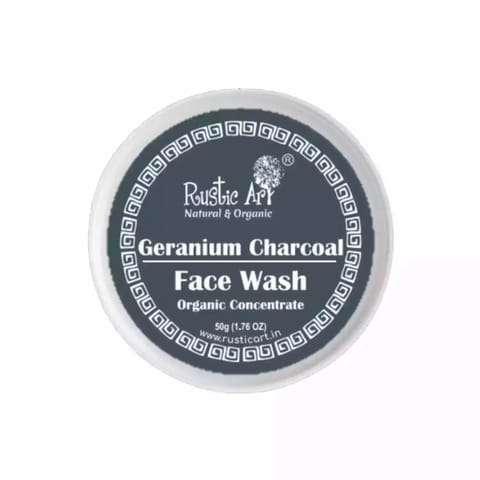 Rustic Art Geranium Charcoal Face wash concentrate 50 gms