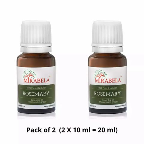 Mirabela Rosemary Essential Oil 20 ml (Pack of 2 - 2X10 ml)