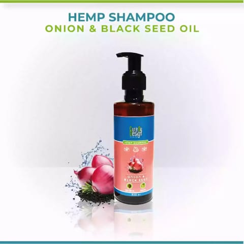 Cure By Design Hemp Black Seed oil and Onion Shampoo 200ml