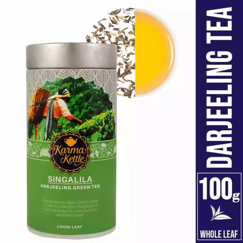 Karma Kettle Organic Singalila Darjeeling Green Tea 100 gm
