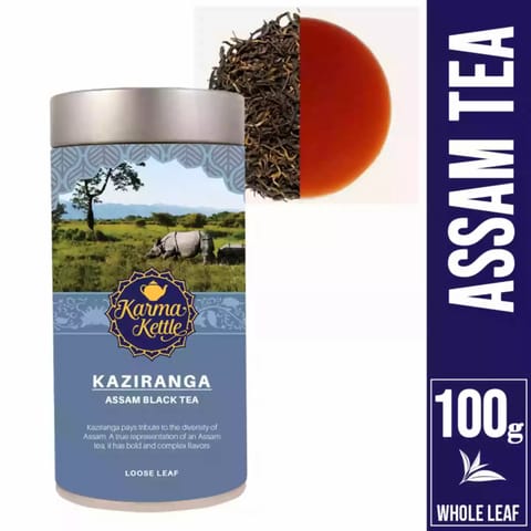 Karma Kettle Organic Kaziranga Premium Black Tea 100 gm